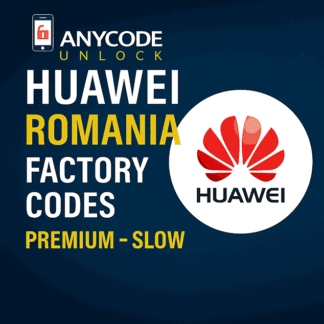 HUAWEI ROMANIA FACTORY CODES - PREMIUM - SLOW #48026
